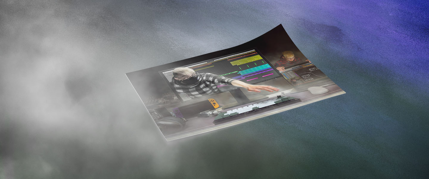 3D mockup of a composite photograph